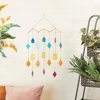 The Novogratz Multi Metal Contemporary Windchime, 29" x 17" x 2"