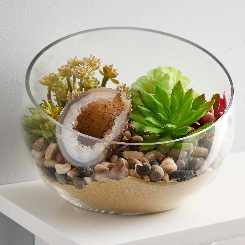 3" Crystal Quartz Geode