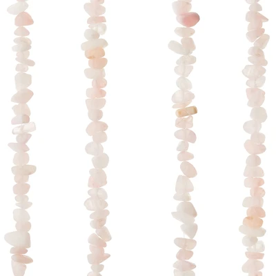 12 Pack: Rose Quartz Chip Beads by Bead Landing™