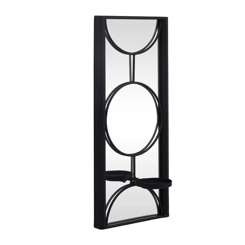 CosmoLiving by Cosmopolitan Black Metal Modern Wall Sconce