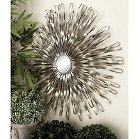 Silver Metal Modern Wall Décor Set, 18", 22" & 27"