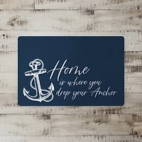 Home Is Where You Drop Your Anchor Floor Mat, 27" x 18"