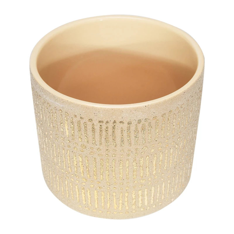 Hello Honey® Gold Stoneware Planters Set