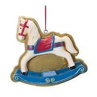 Rocking Horse & Toy Train Ornament Set
