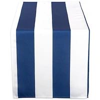 DII® 108" Nautical Blue Cabana Stripe Outdoor Table Runner