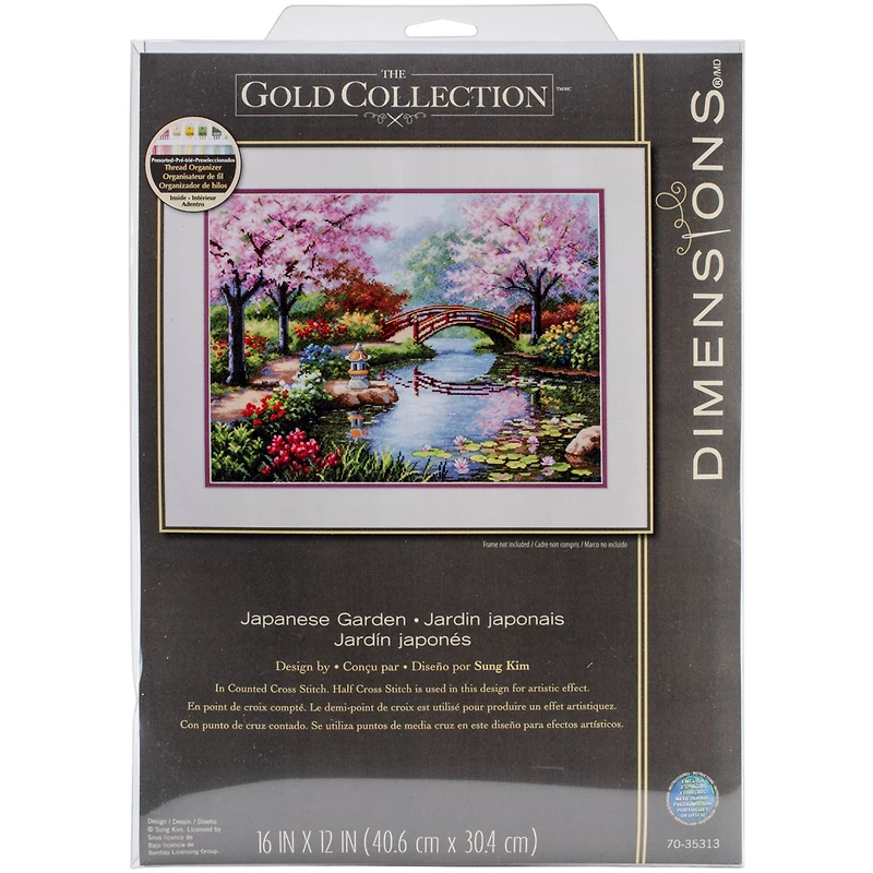 Dimensions® Gold Collection Japanese Garden Counted Cross Stitch Kit