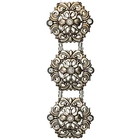 Silver Metal Rococo Sliders, 39mm by Bead Landing™