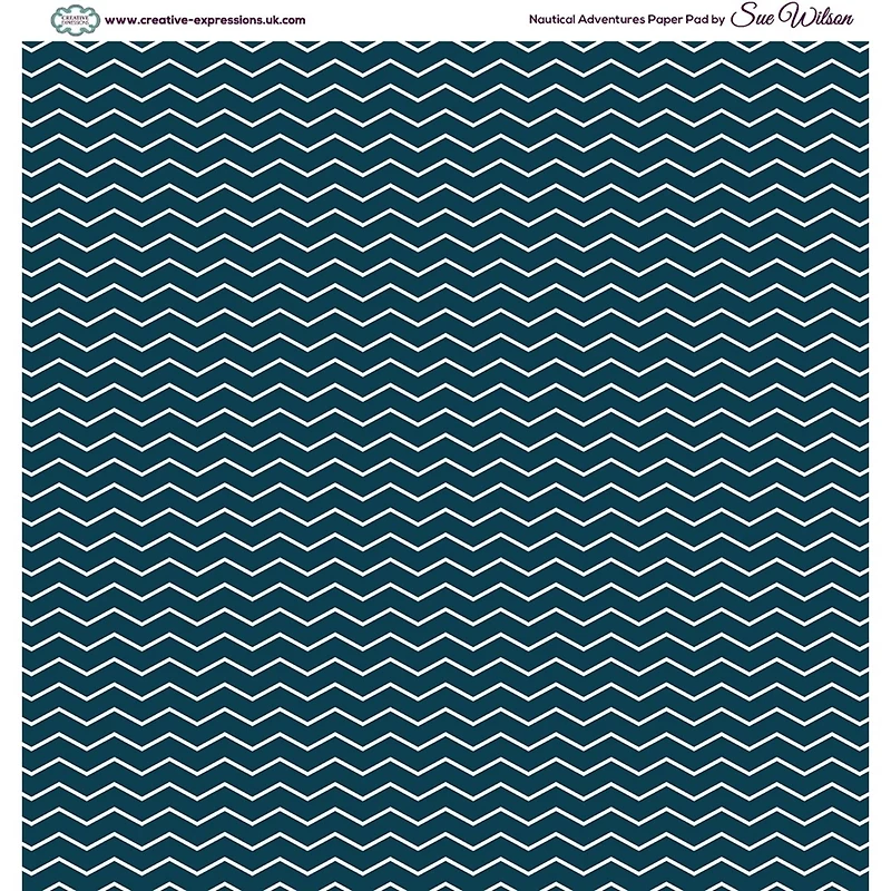 Creative Expressions Single-Sided Paper Pad 8" x 8" 24 ct. Nautical Adventure By Sue Wilson