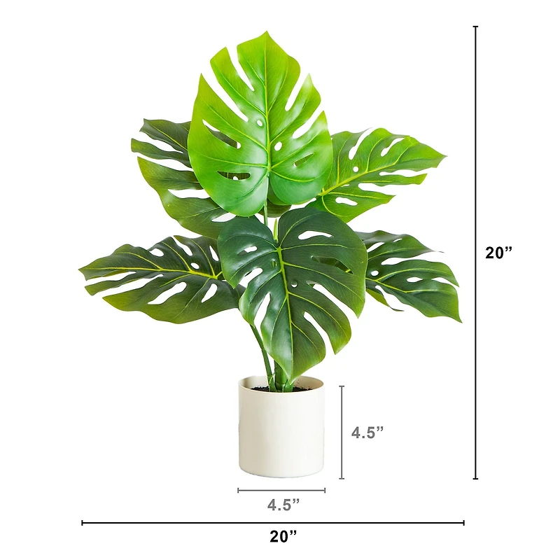 20in. Artificial Swiss Monstera Plant