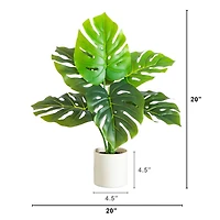 20in. Artificial Swiss Monstera Plant