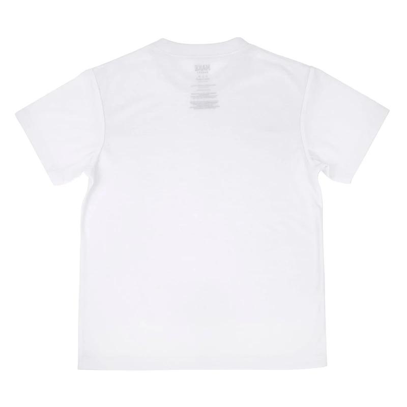 12 Pack: White Youth Polyester Crew Neck T-Shirt by Make Market