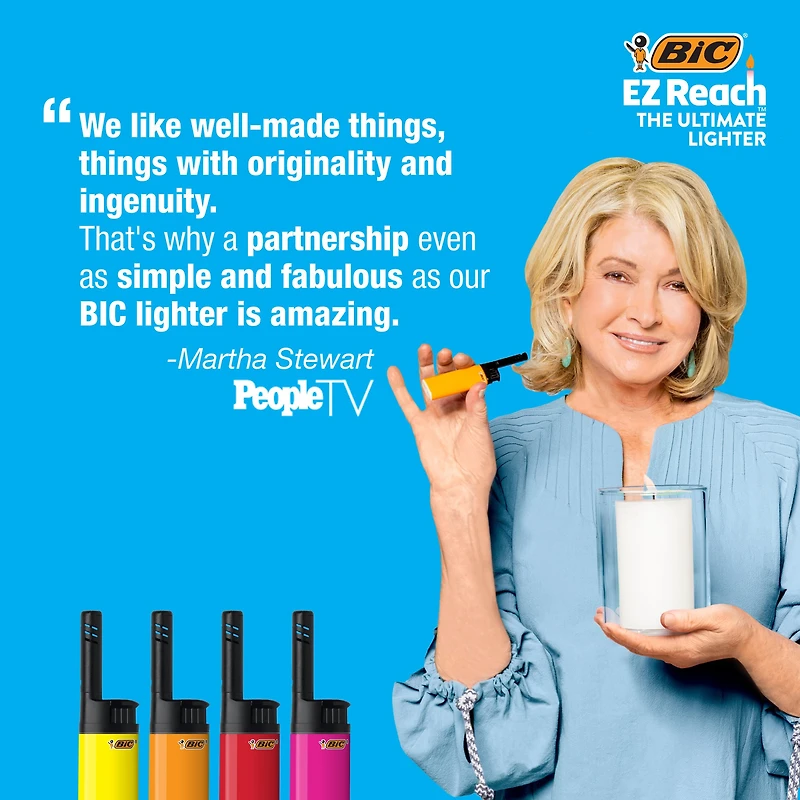 Assorted BIC® EZ Reach Lighters, 2ct.