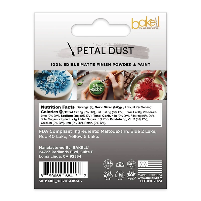 Bakell® Petal Dust Edible Matte Finish Powder
