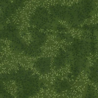 Fabric Traditions Dark Green Tonal Vines Cotton Fabric