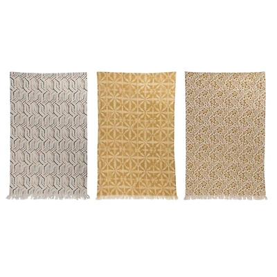 Hello Honey® Neutral & Tan Tea Towels, 3ct.