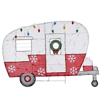 32'' Pre-Lit Christmas Camper Decoration