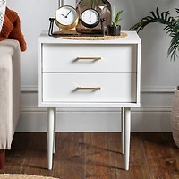Walker Edison White Modern Nightstand