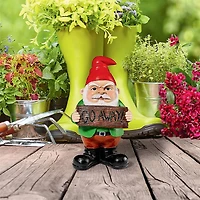 Design Toscano 8" Mr. Bad Attitude Unwelcoming Garden Gnome Statue