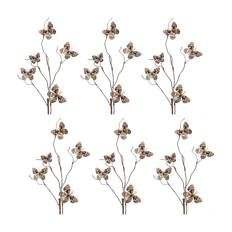 Orange Butterfly Spray, 6ct.