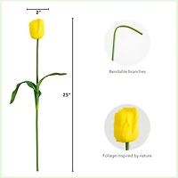 25" Tulip Flower Stems