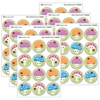 TREND Enterprises® Merry Mushrooms, Dirt scent Scratch 'n Sniff Stinky Stickers®, 48 Per Pack, 6 Packs total of 288