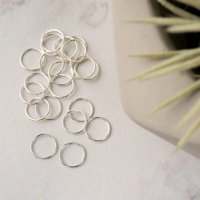 8mm Sterling Silver Jump Rings, 20ct. by Bead Landing™