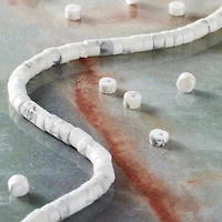 White Howlite Heishi Beads by Bead Landing