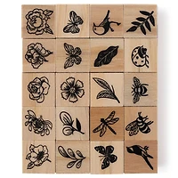 Bugs & Flowers Wood Stamp Set by Recollections®