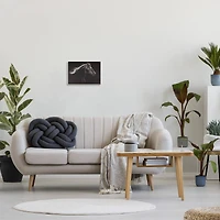 Stupell Industries Strong Equestrian Portrait Minimal Black Horse Wall Plaque