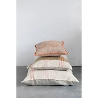 Hello Honey® 20" Woven Cotton & Linen Plaid Pillow