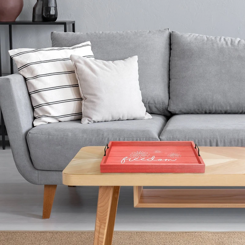 Elegant Designs™ 15.5" Freedom Serving Tray with Handles