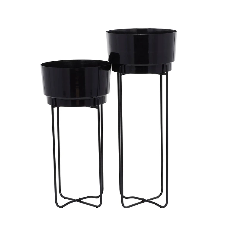 CosmoLiving by Cosmopolitan Contemporary Planter Stand Set