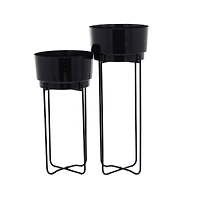 CosmoLiving by Cosmopolitan Contemporary Planter Stand Set