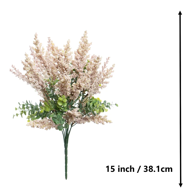 15" Pink Heather & Eucalyptus Bush by Ashland®