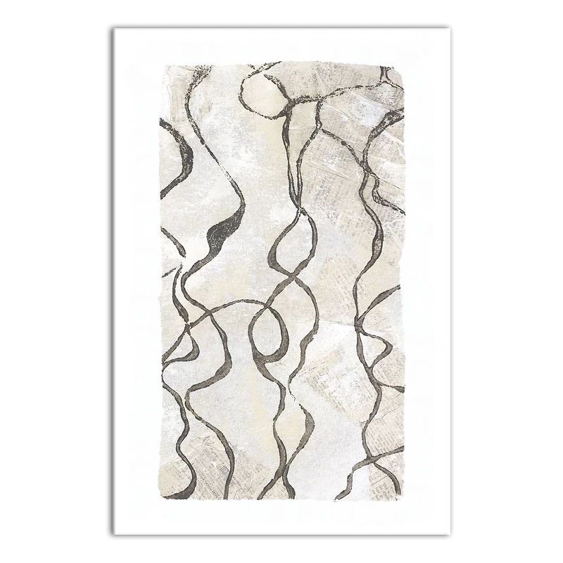 Line Waves 20" x 30" Canvas Wall Art