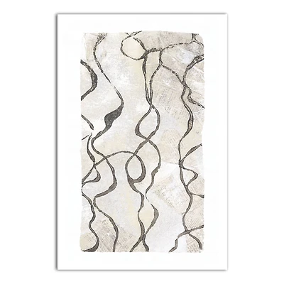 Line Waves 20" x 30" Canvas Wall Art