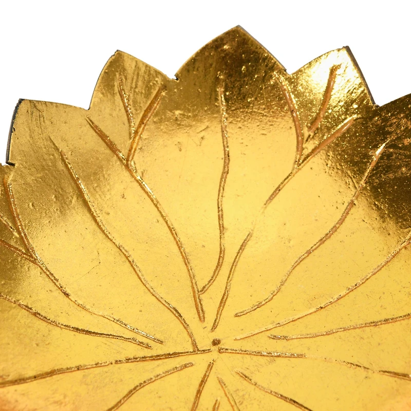 6" Coconut Shell Lotus-Shaped Bowl