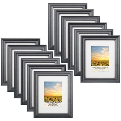 12 Pack: Black 5" x 7" Frame With Mat, Lifestyles™ by Studio Décor®