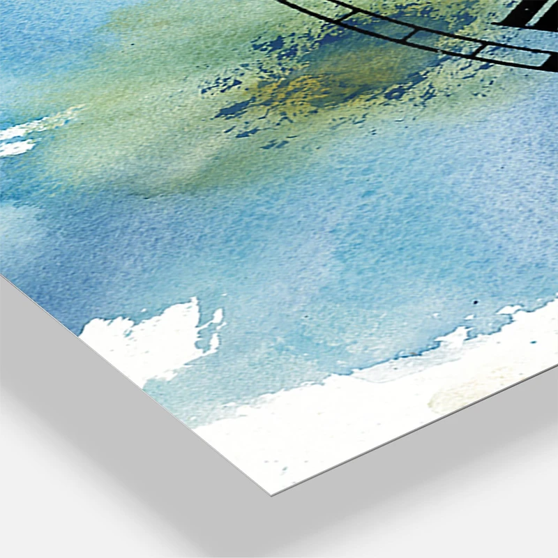 Designart 'Seashell Cosmos Ii Lodge Multipanel Wall Clock