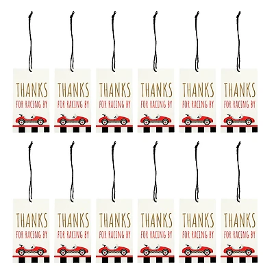24 Packs: 12 ct. (288 total) Thanks For Racing By Gift Tags by Celebrate It™