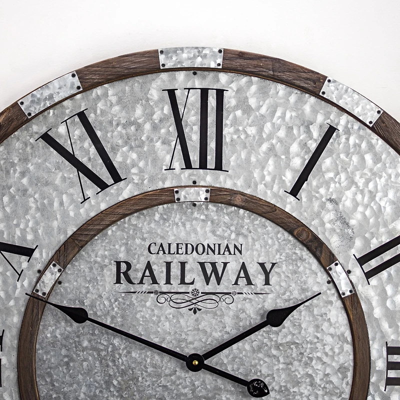 Caledonian Railway Glasgow Oversized Wall Clock 31"