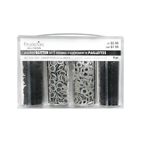 Halloween Bats & Spiders Mixed 4-Piece Clay Glitter Set by Recollections™