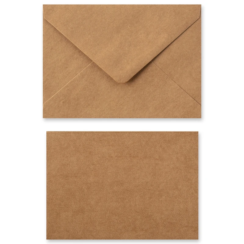Kraft Folded Cards & Envelopes by Recollections™, 5" x 7"