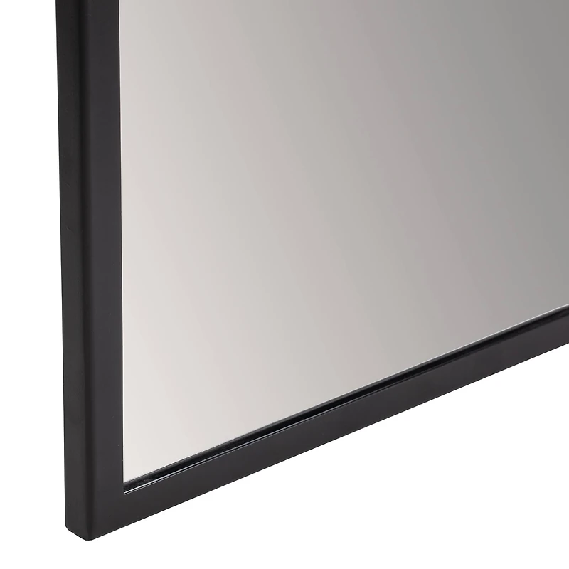 Habitat Trina 48" Black Rectangular Wall Mirror