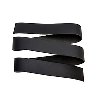 6 Pack: 1.5" Black Leather Belt Strap by ArtMinds™