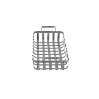 Set of 2" Grey Metal Farmhouse Tray, 20", 24"