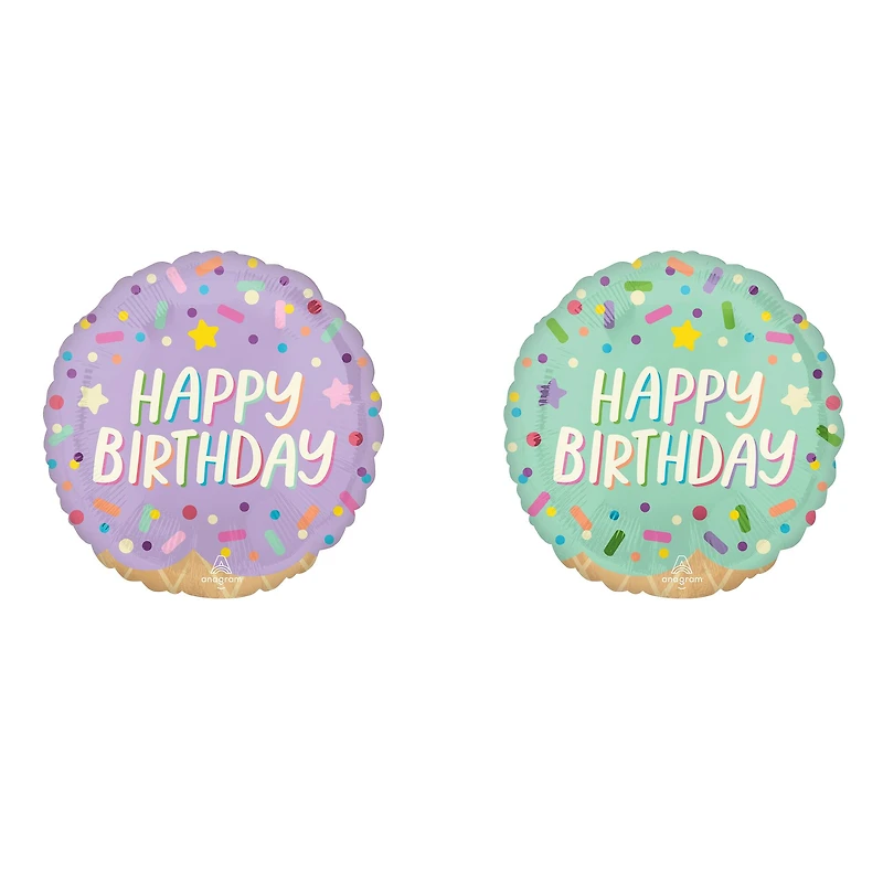 17" Ice Cream Party Birthday Foil Balloon