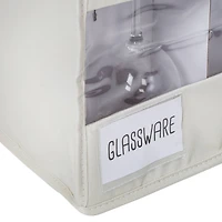 Honey Can Do Natural Stemware Storage Box Set