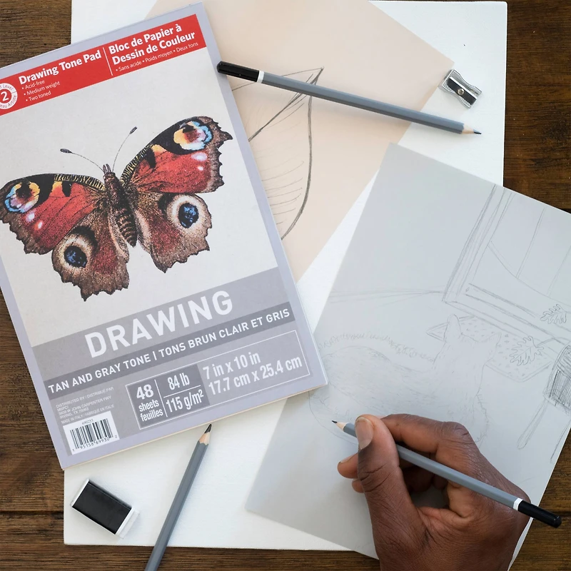 15 Pack: Tan & Gray Tone Drawing Pad by Artist's Loft™