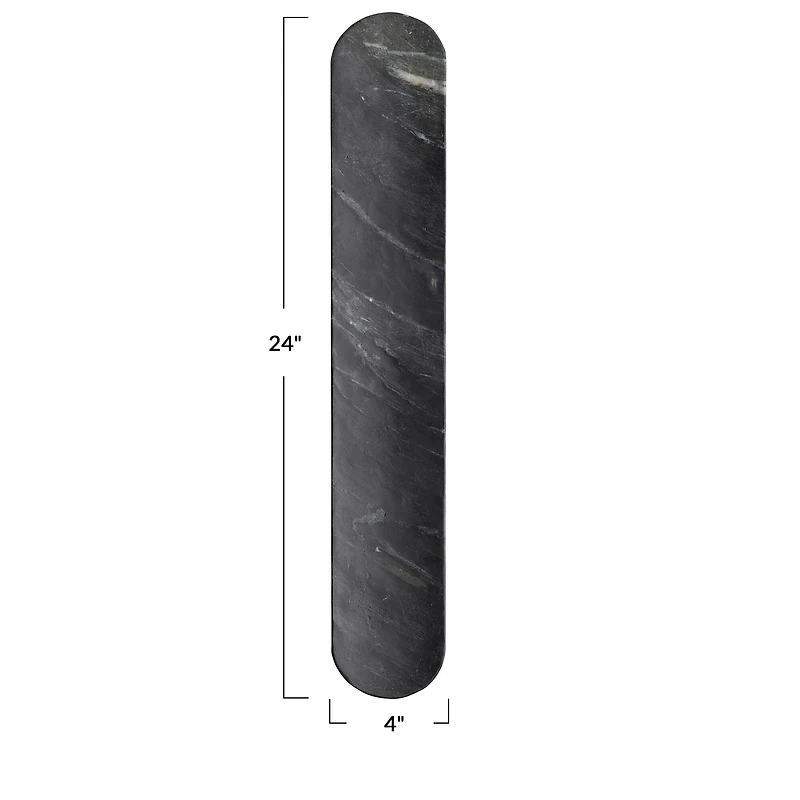 Hello Honey® 24" Black Oval Marble Serving Board